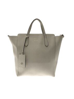 Gucci Handbag Swing White Leather